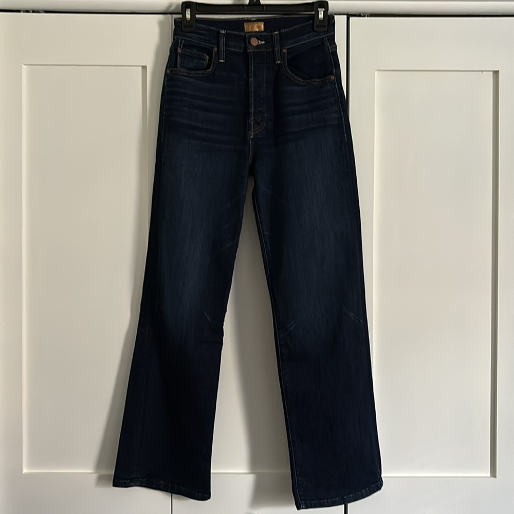Mother Denim High Waist Rambler Ankle Jeans Straight Leg 25